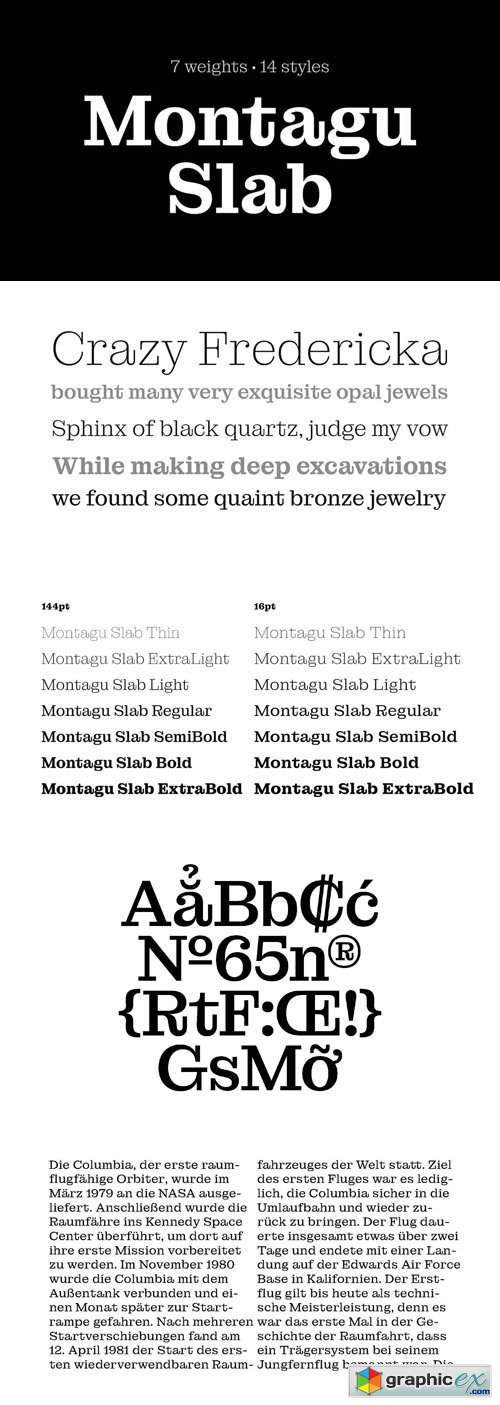  Montagu Slab - Serif Typeface 