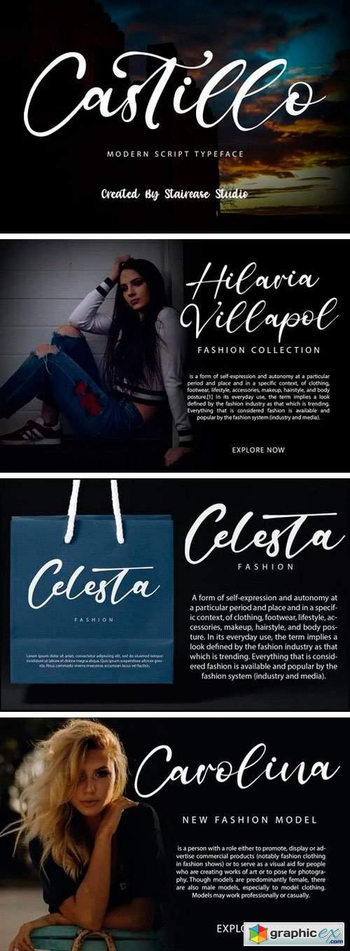 Castillo Script Font