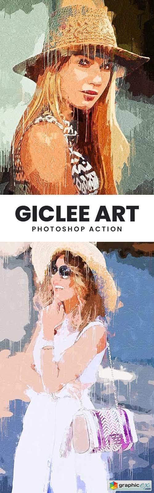 Giclee Art Photoshop Action 