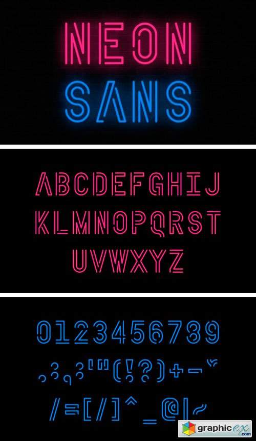  Neon Sans Display Font 
