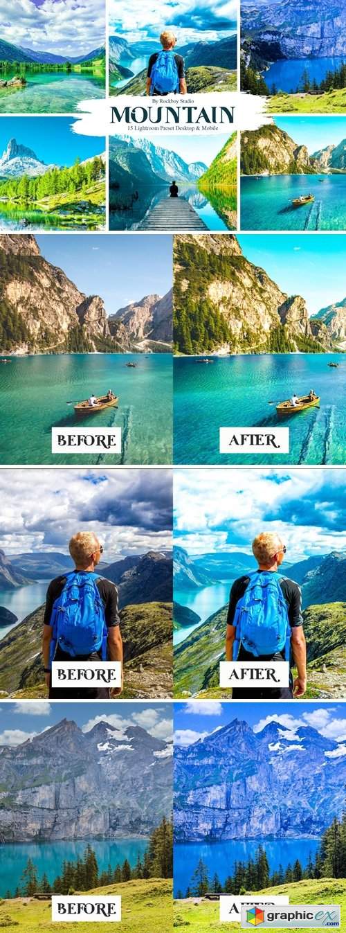  15 Mountain Lightroom Presets 