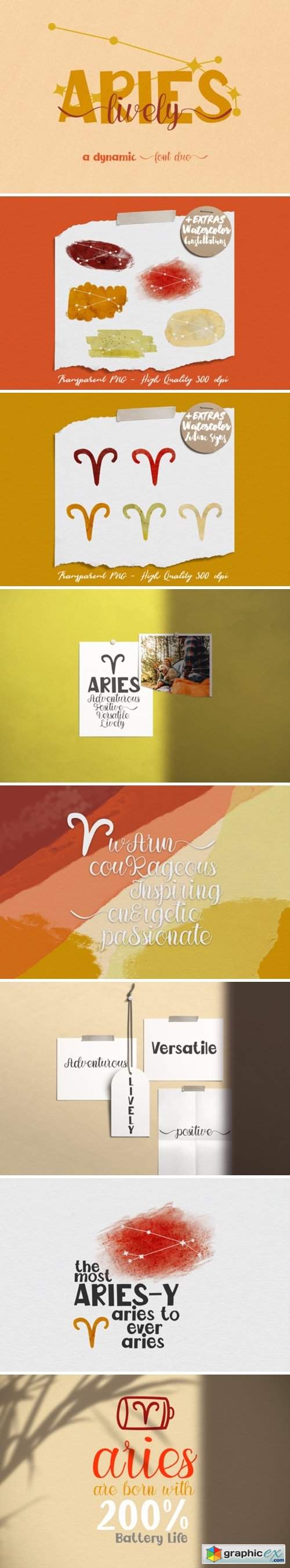  Lively Aries Duo Font 