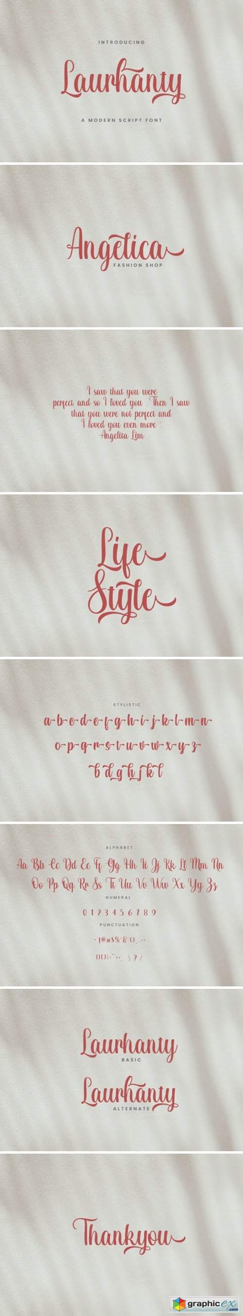 Laurhanty Font