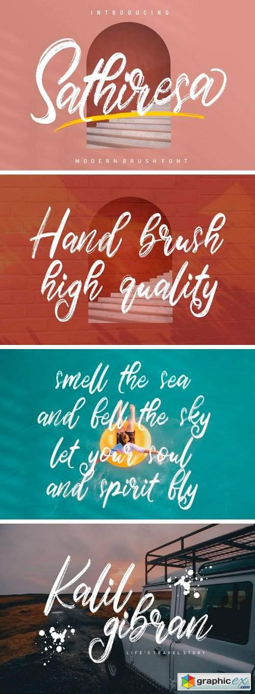  Sathiresa Brush Font 