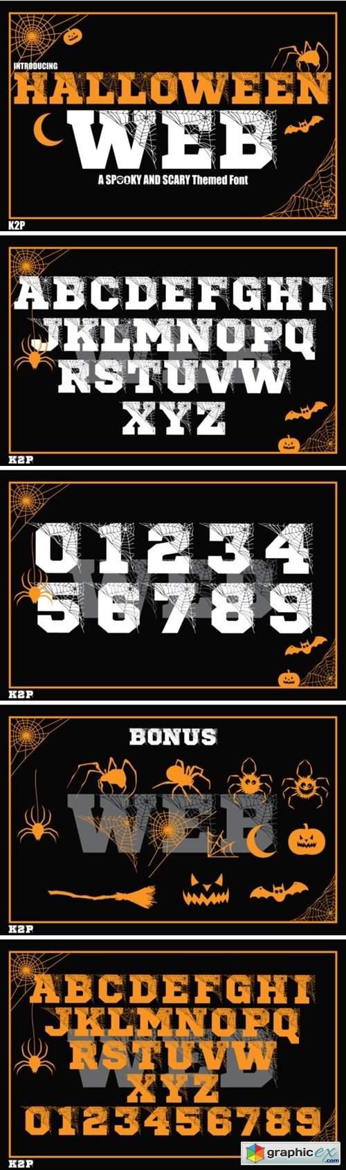  Halloween Spider Web Font 