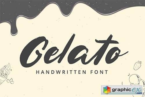  Gelato Handwritten Font 