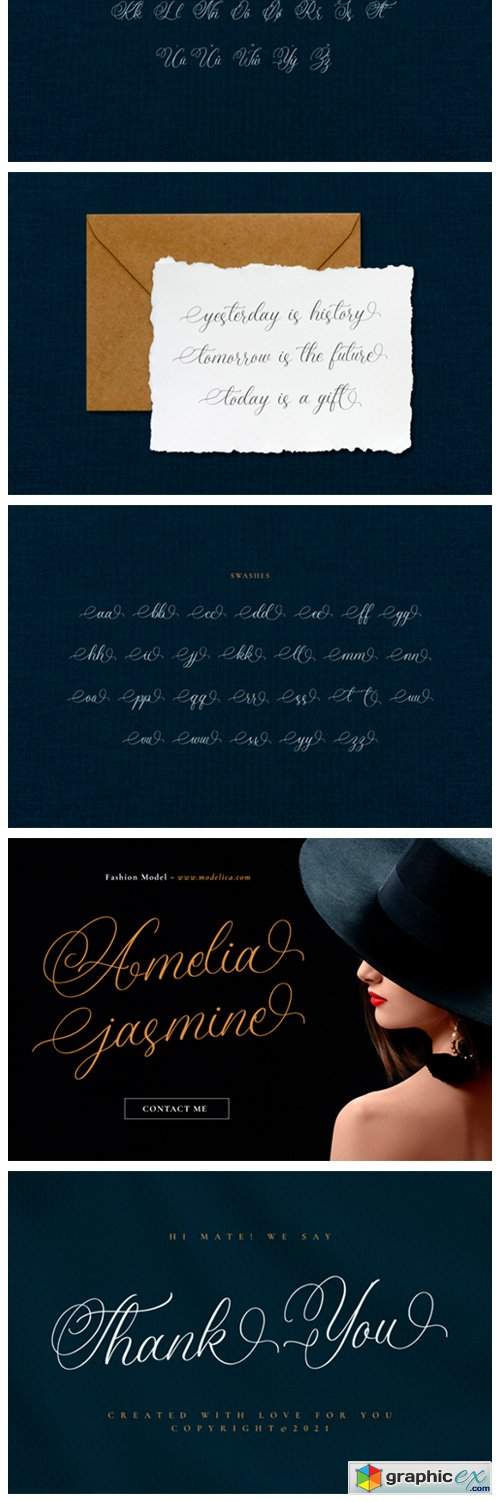  Amanda Calligraphy Font 