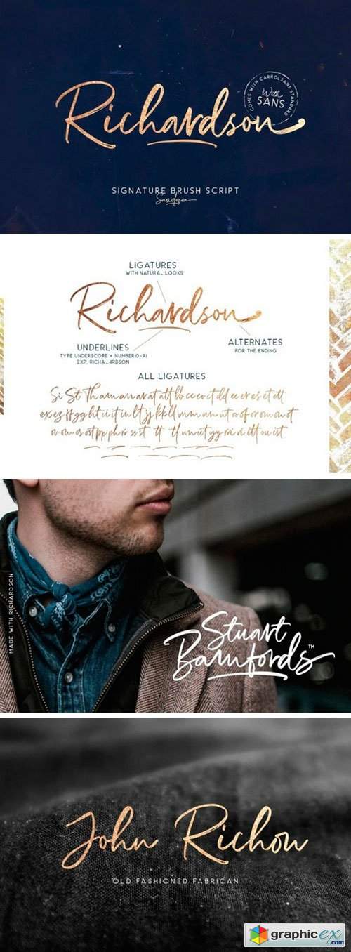  Richardson Script Font 