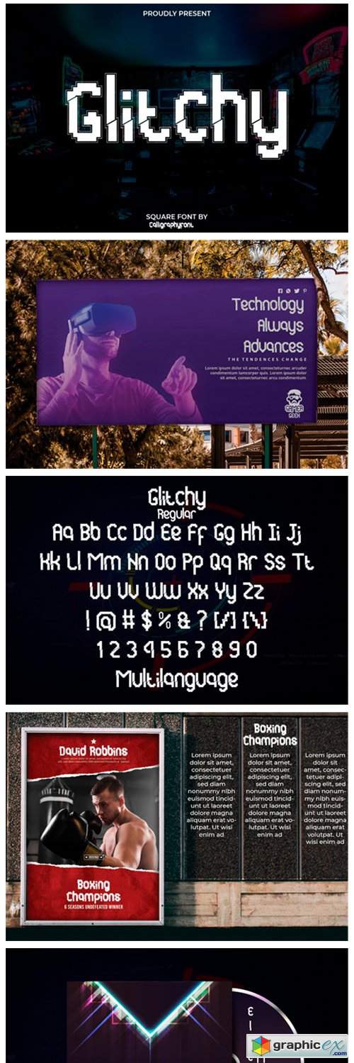  Glitchy Font 