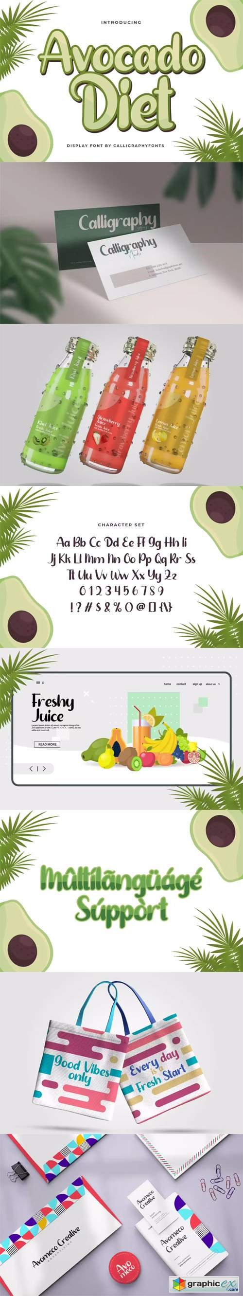  Avocado Diet - Display Sans Serif Font 