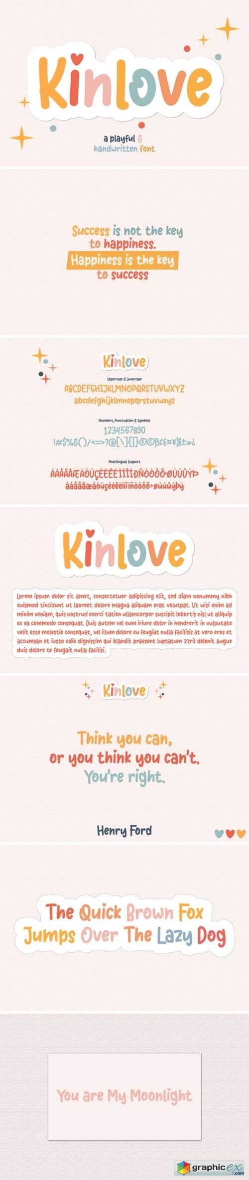  Kinlove Font 