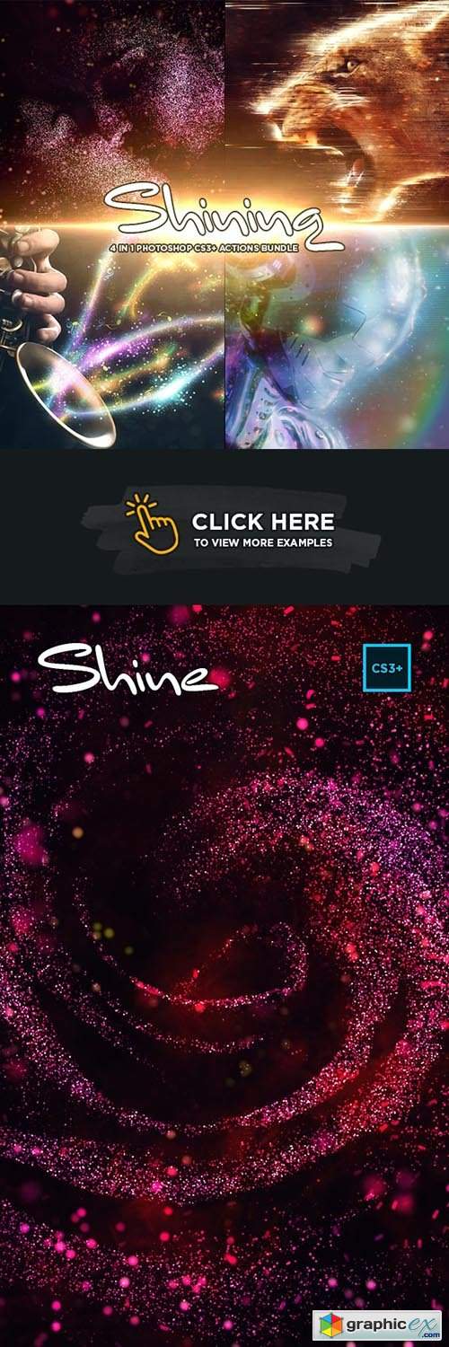  Shining 4 in 1 Bundle for Adobe Photoshop CS3+ 