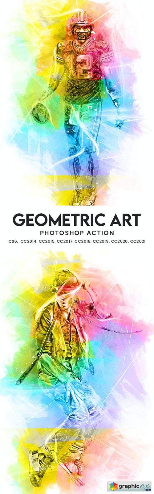 Geometric Art Photoshop Action 33954727