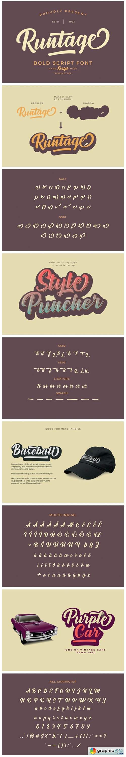  Runtage Font 