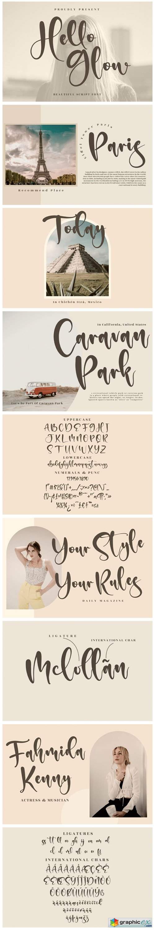  Hello Glow Font 