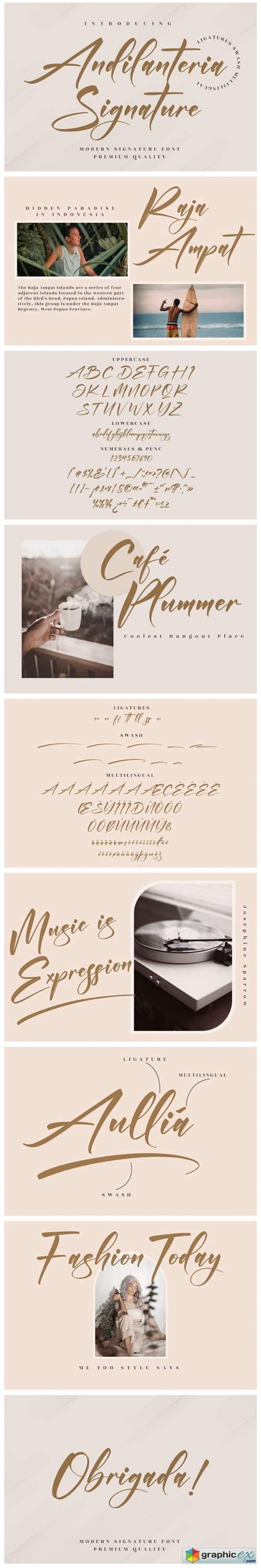  Andilanteria Signature Font 