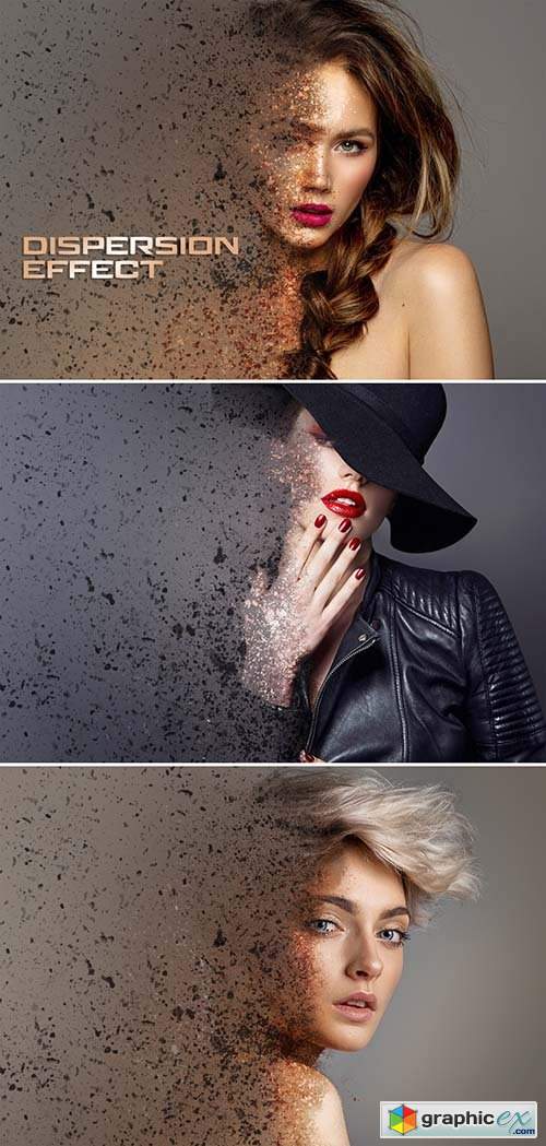  Dispersion Photo Effect with Dust Mockup 