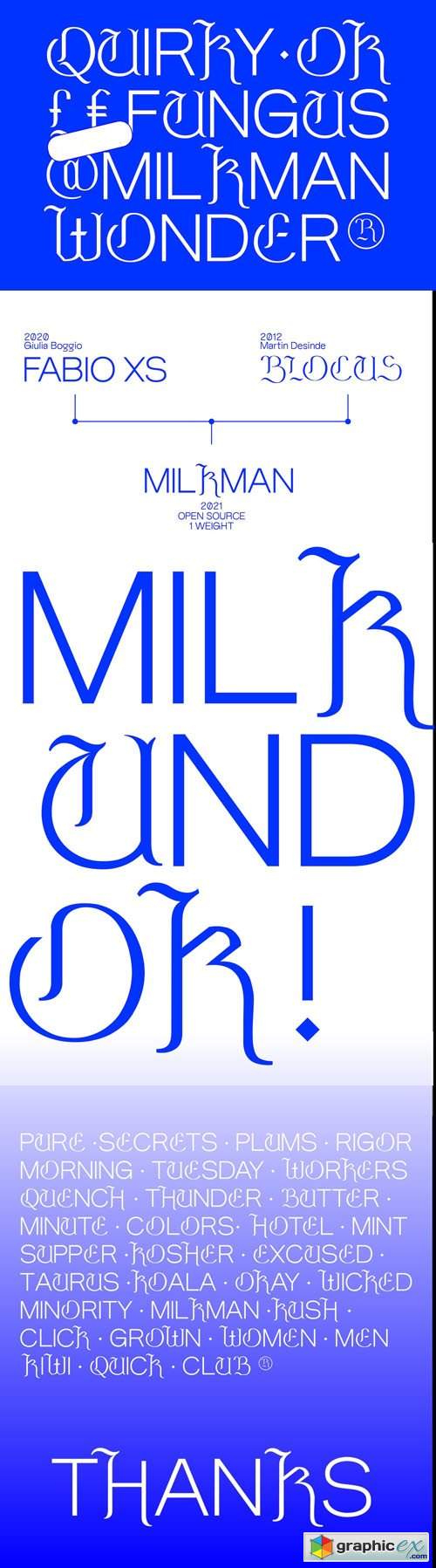  Milkman - Display Typeface 