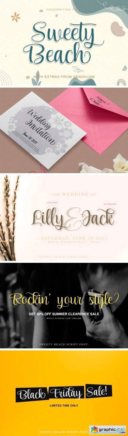 Sweety Beach Script Font