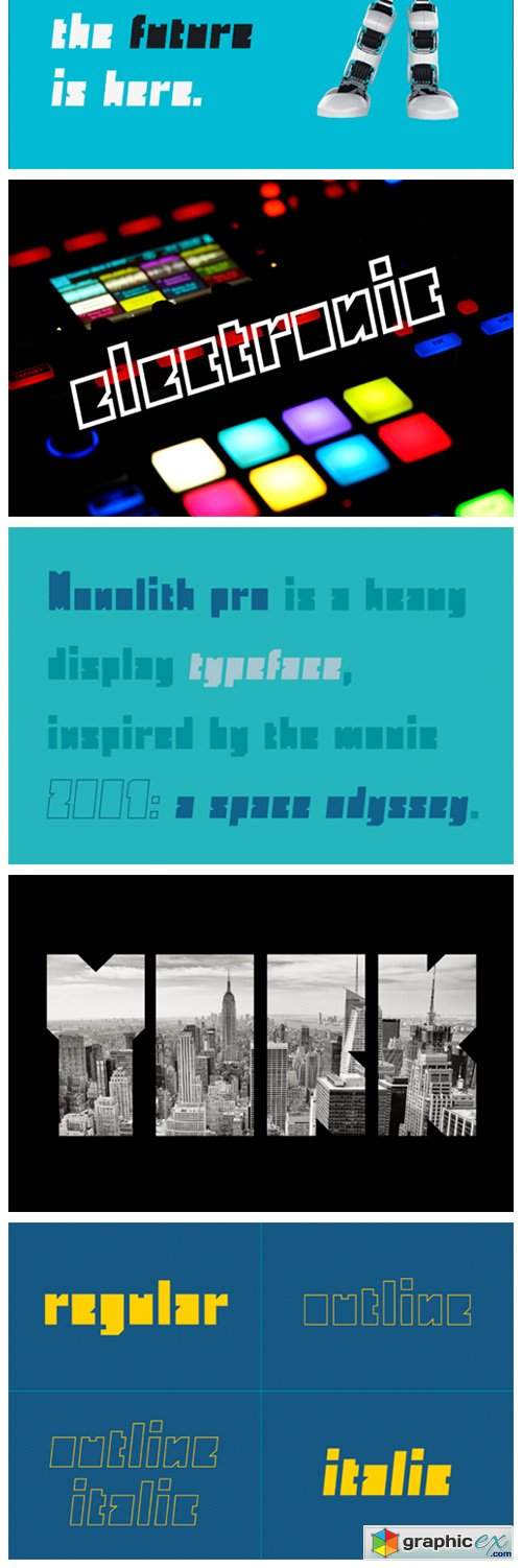  Monolith Pro Font 