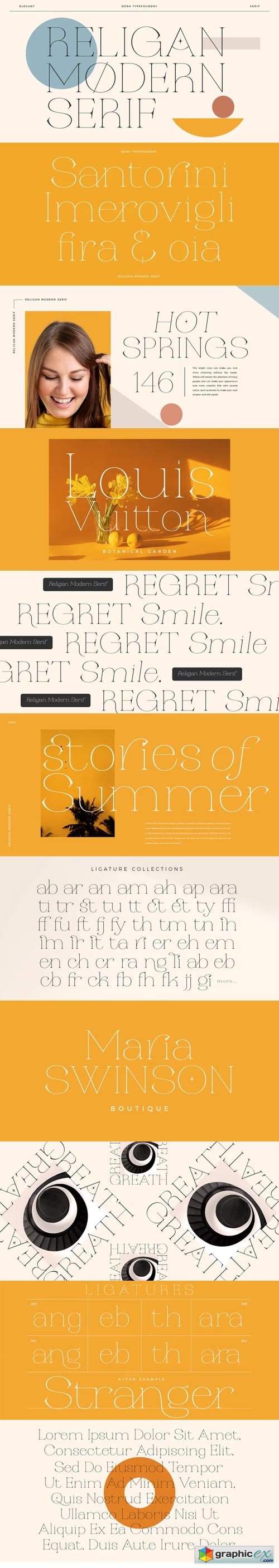  Religan Font Family 