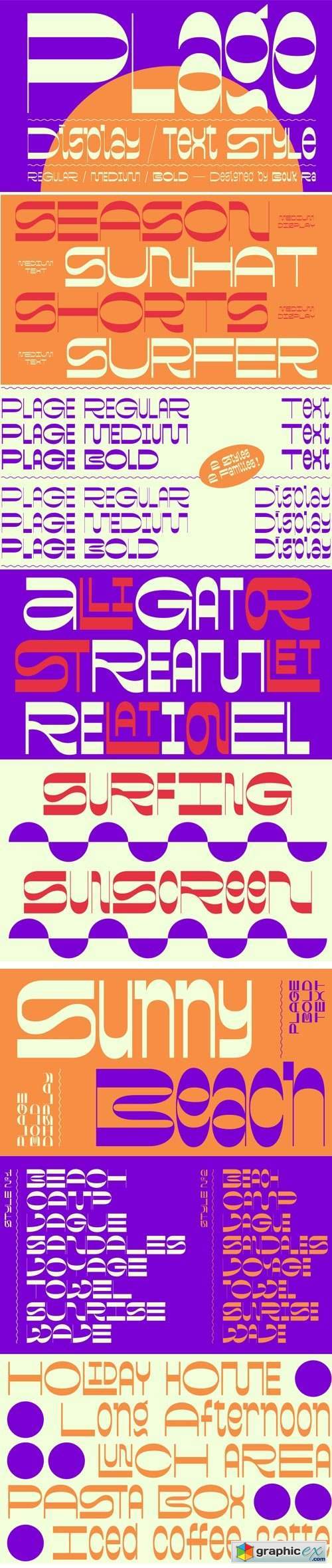 Plage Font Family