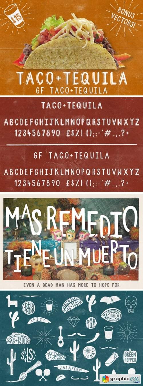  Taco and Tequila Font 