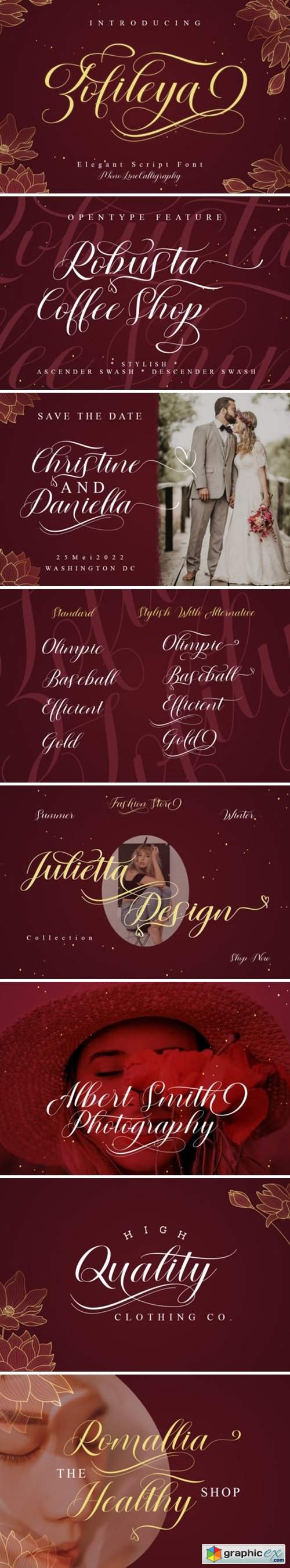  Zofileya Script Font 