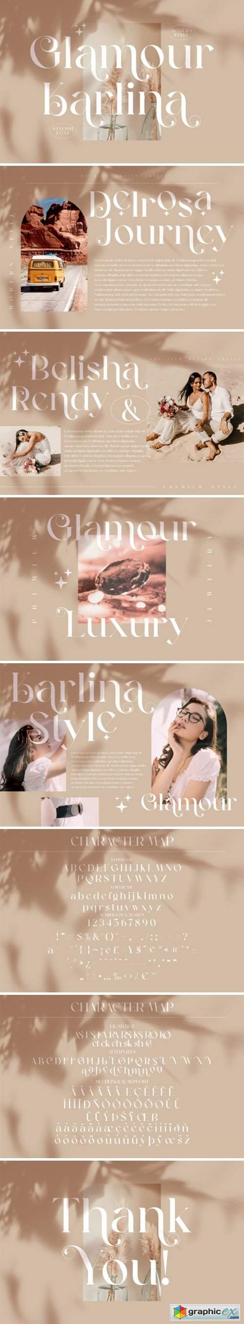  Glamour Karlina Font 