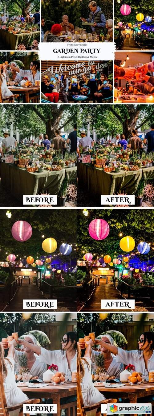  15 Garden Party Lightroom Presets 