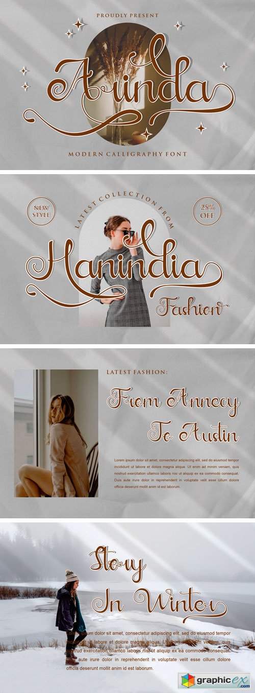  Arinda Script Font 