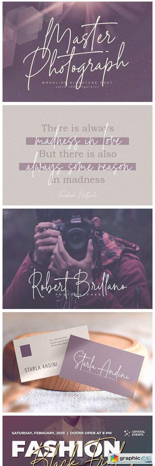 Master Photograph Font