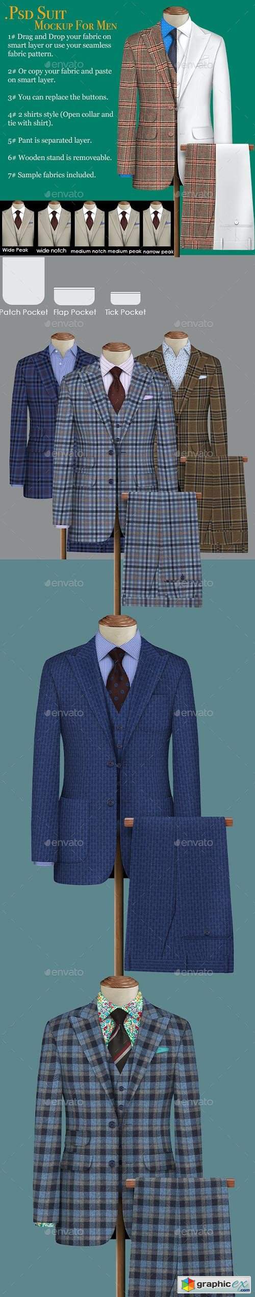 PSD Custom Suit Mockup 