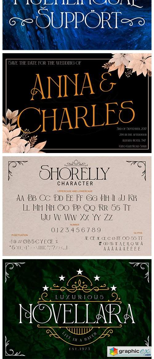  Shorelly - Serif Decorative Font 