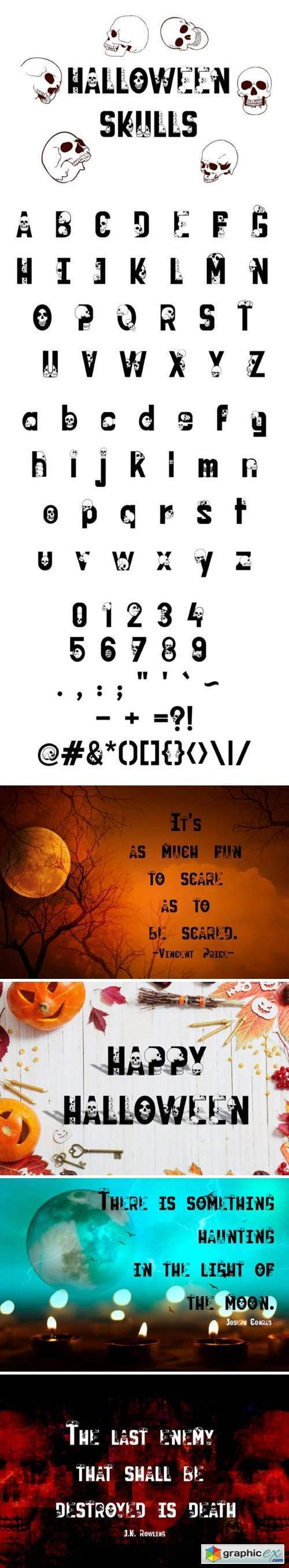 Halloween Skulls Font