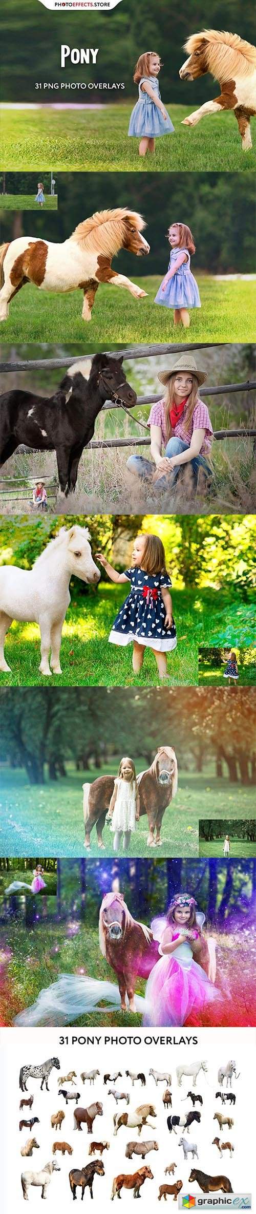 31 Pony Photo Overlays 