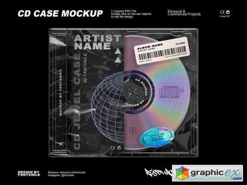 CD Jewel Case Mockup 6521798