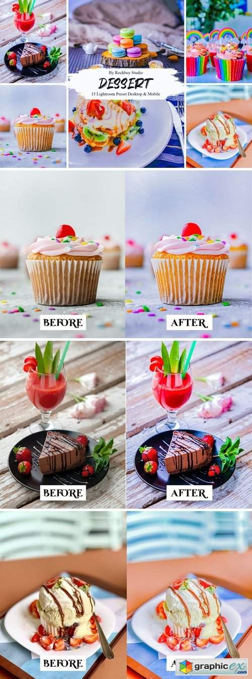  15 Dessert Lightroom Presets 