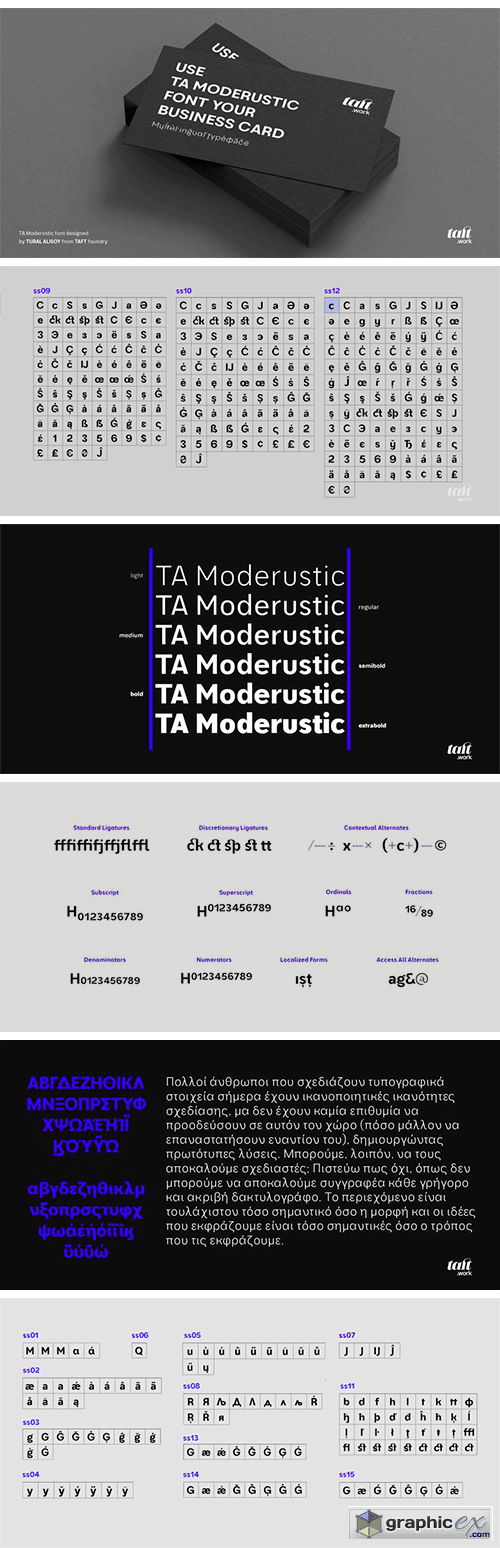  TA Moderustic Font Family 