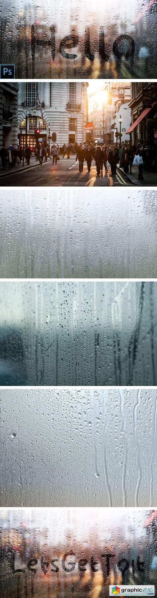  Rainy Window Effects for Photoshop + Tutorial 