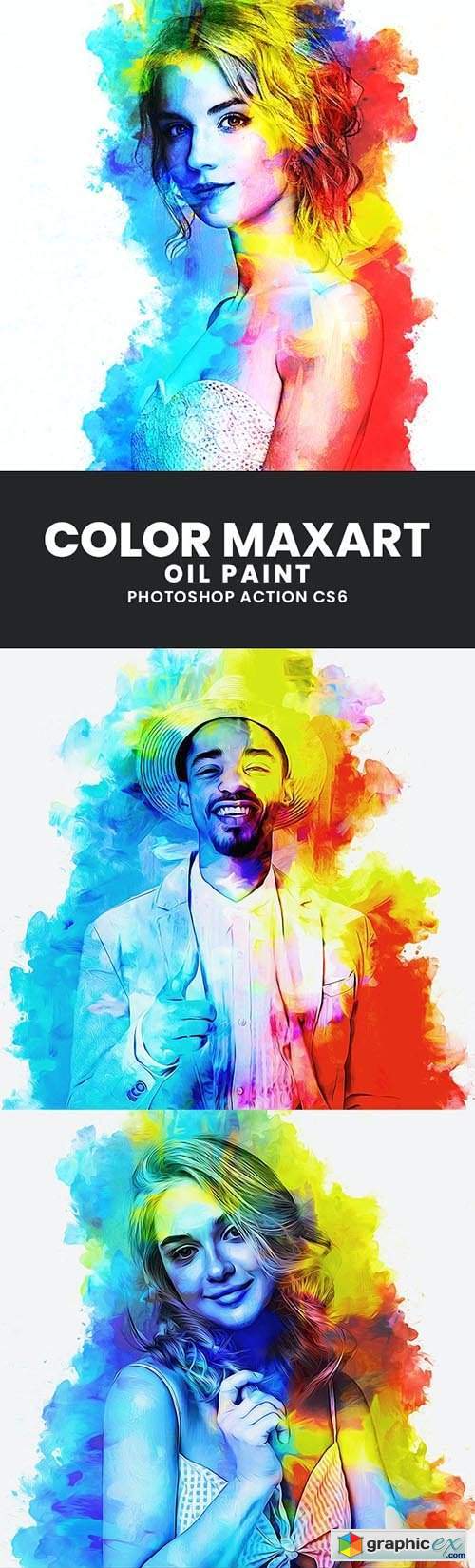 Color MaxArt Oil paint Photoshop Action