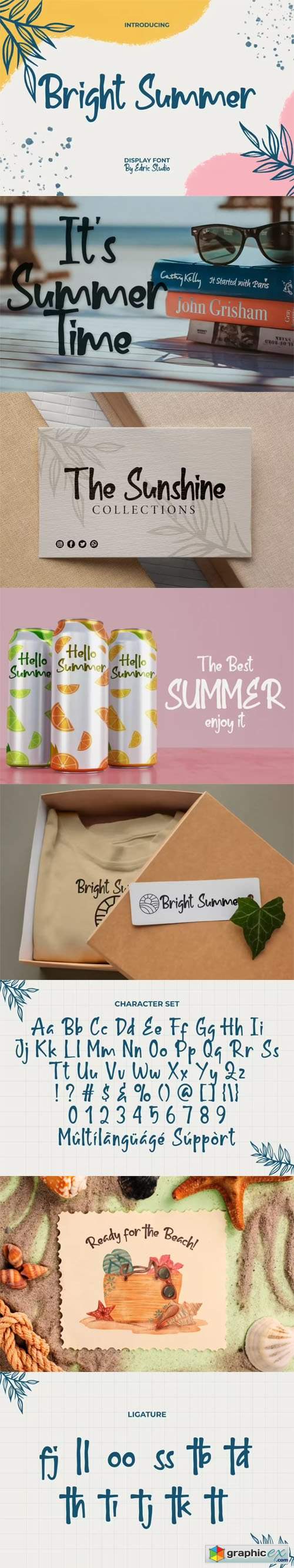  Bright Summer - Handwriting Display Font 