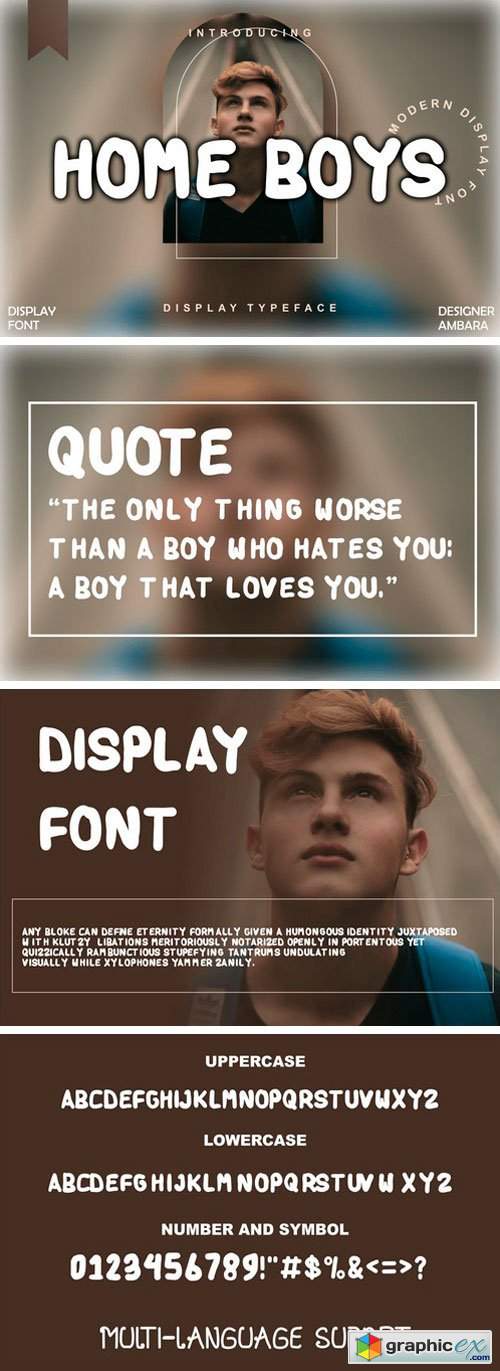  Home Boys Display Font 