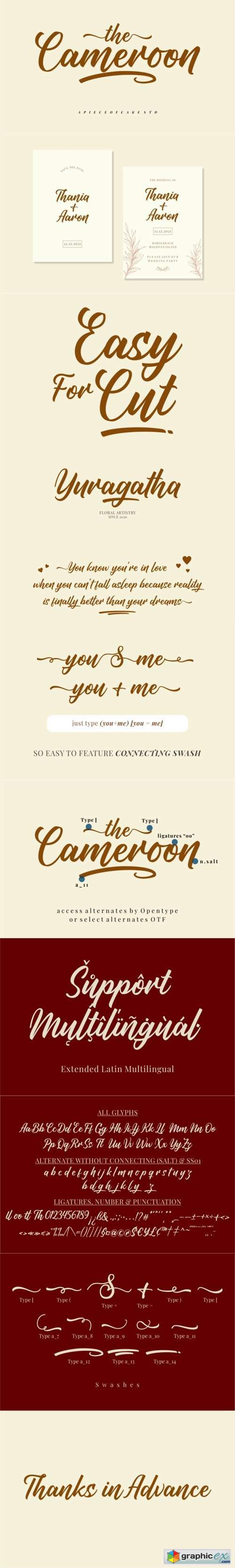 Cameroon - Magical Script Font