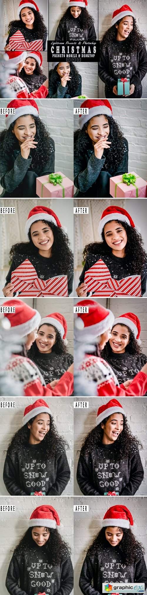  Christmas Action & Lightrom Presets 