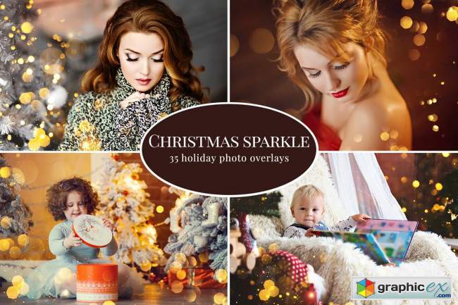Christmas Sparkle photo overlays 