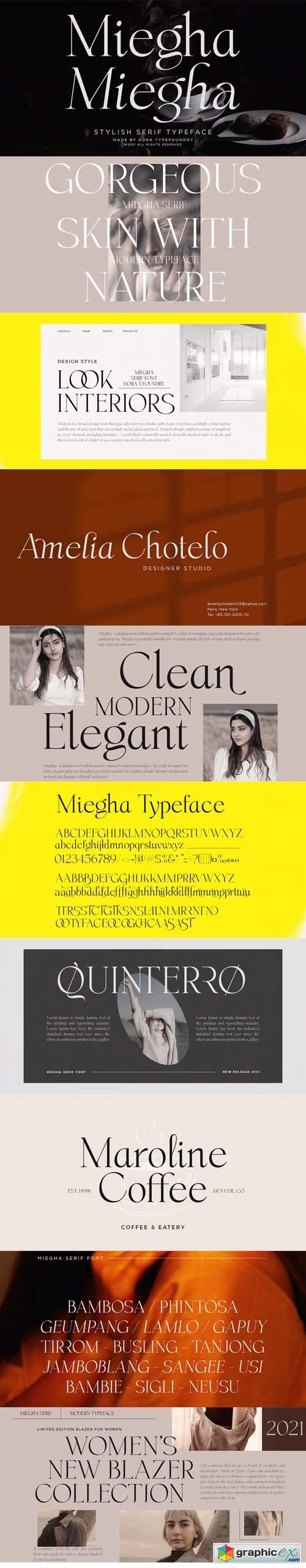  Miegha Font Family 