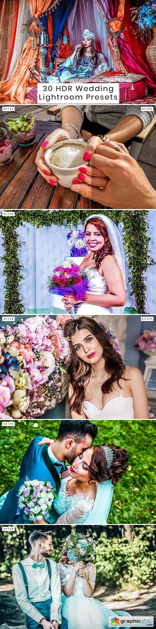  30 HDR Wedding Lightroom Presets 