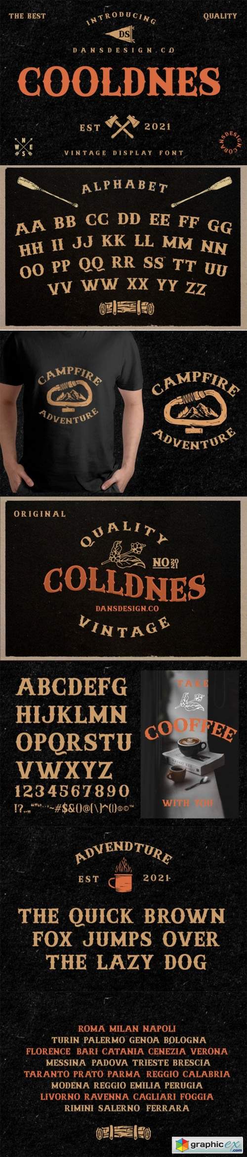  Cooldnes - Vintage Display Font 