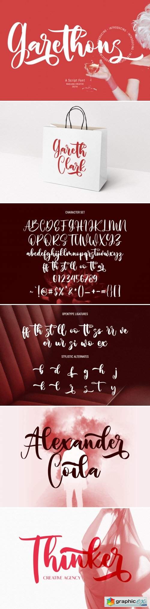  Garethons Script Font 